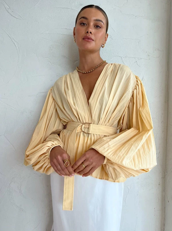 Acler Donnelley Top In Buttermilk - Image 4