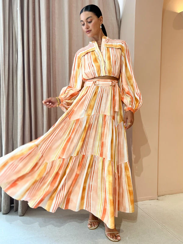 Acler Coupland Top In Geo Stripe - Image 2