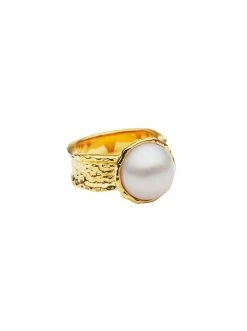 Amber Sceats Lane Ring In Gold