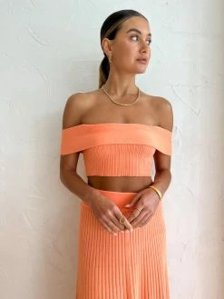 Anna Quan Tessa Top In Coral