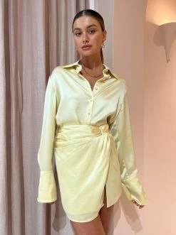 Anna Quan Lana Shirt In Champagne