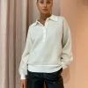 Bec & Bridge Marlene Knit Polo In Ivory