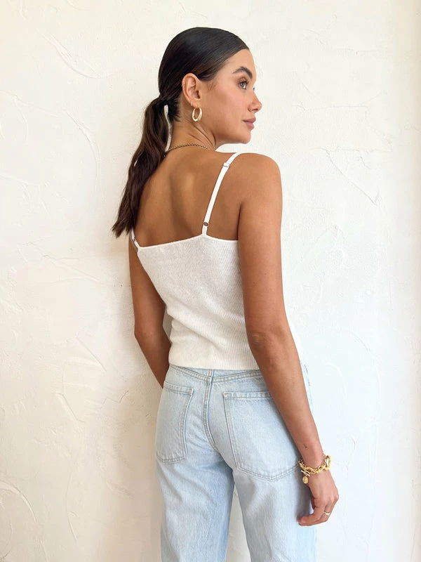 Bec & Bridge Jacinta Knit Tank In Ivory - Image 6