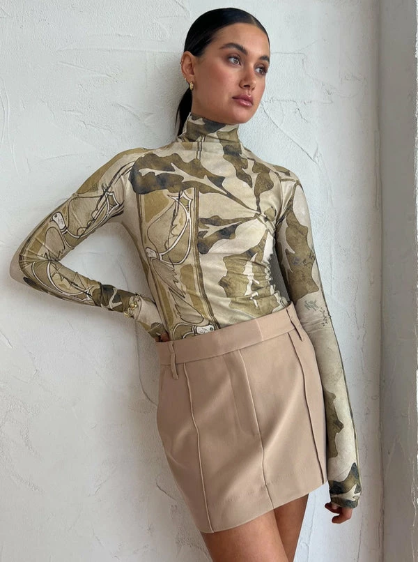 Camilla And Marc Khya Turtleneck Top In Khya Print