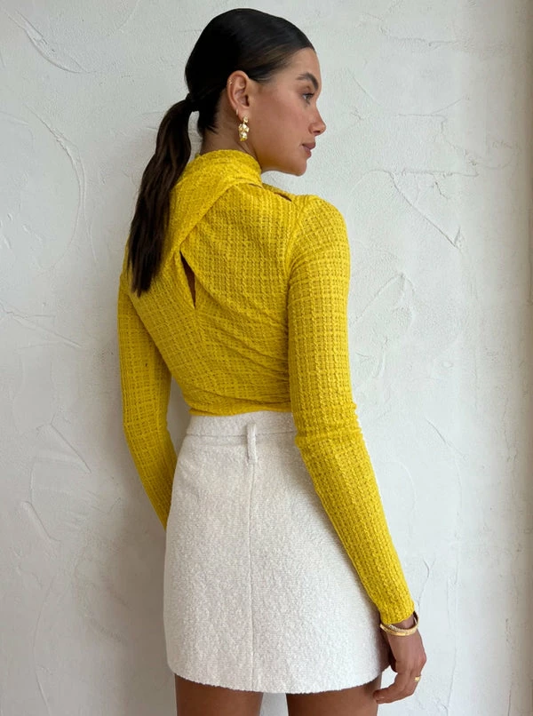 Camilla And Marc Cypress Long Sleeve Top In Golden Amber - Image 6