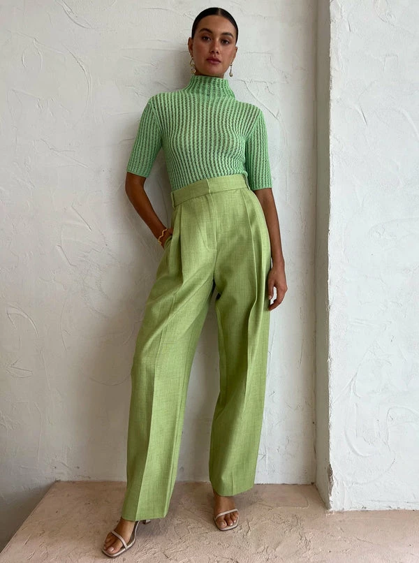 Camilla And Marc Amber Short Sleeve Knit Top In Apple - Image 6