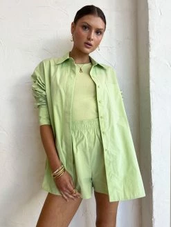 Camilla And Marc Bruno Mens Shirt In Apple Sorbet