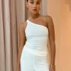 Camilla And Marc Alma One Shoulder Tank In Soft White
