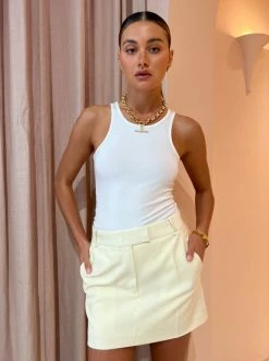 Camilla And Marc Miles Tank In Soft White