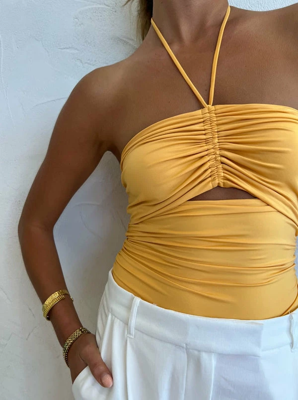 Camilla And Marc Elena Bodysuit In Apricot - Image 6