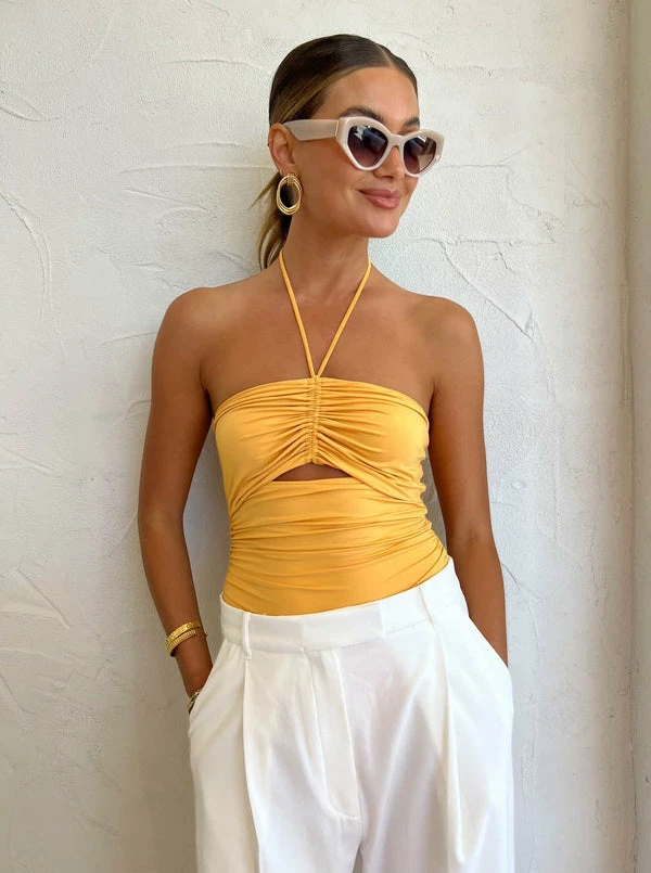 Camilla And Marc Elena Bodysuit In Apricot - Image 5