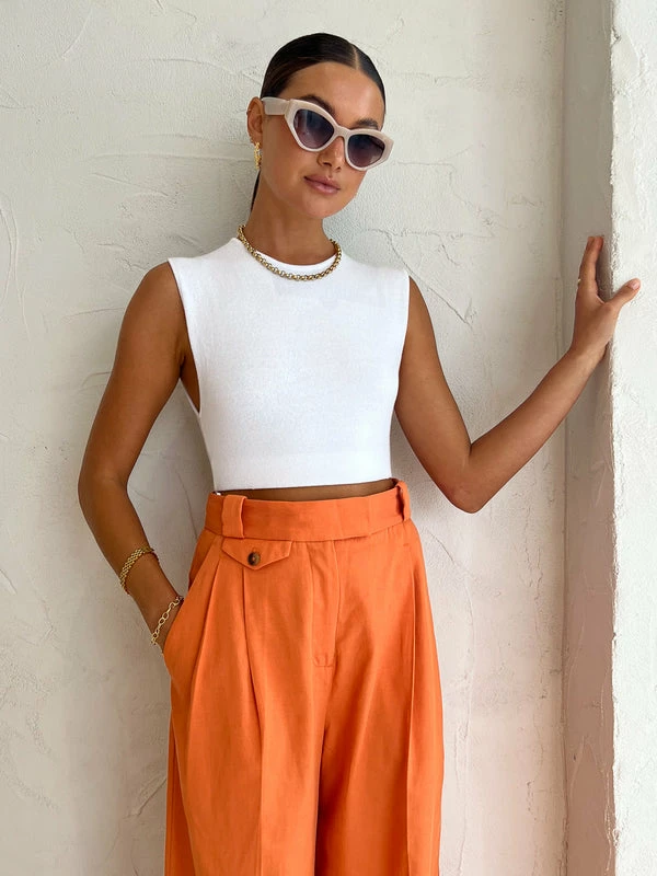 Camilla And Marc Aspen Knit Crop In White