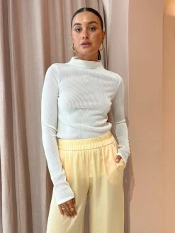 Camilla And Marc Calla Long Sleeve Top In White