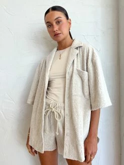 Camilla And Marc Vernon Shirt Terry Towelling In Vernon Paisley