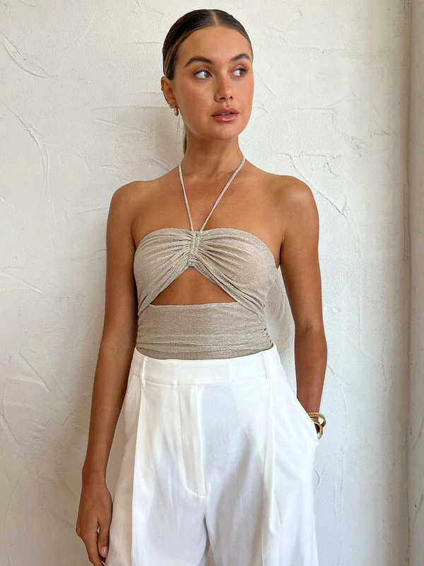 Camilla And Marc Ibiza Bodysuit In Gold - Image 2