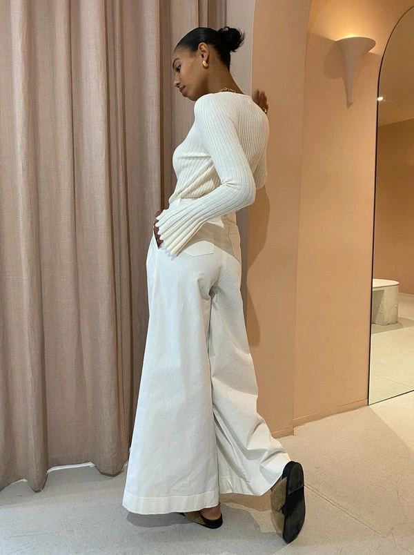 Friends With Frank The Cleo Top In Cream - Image 6