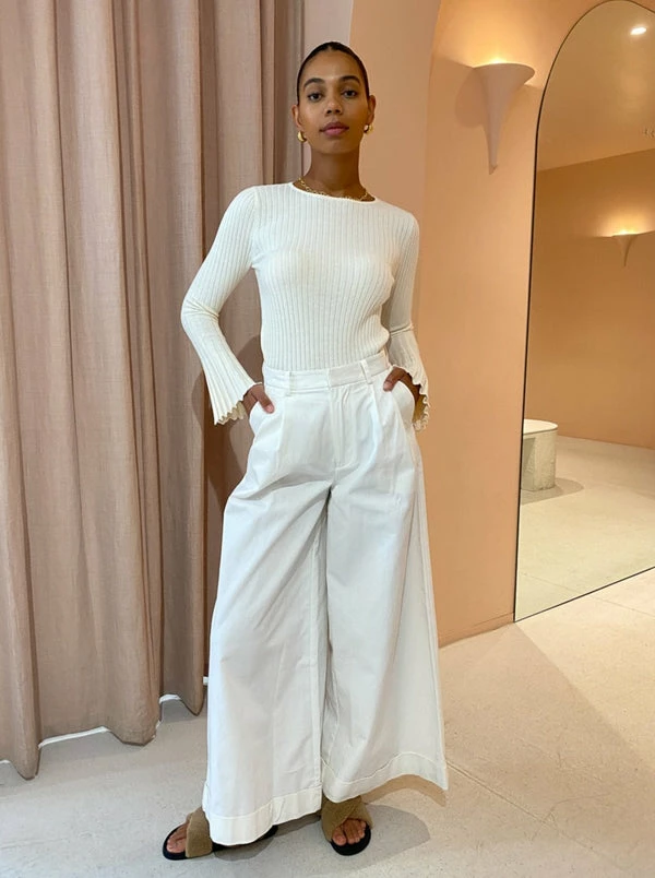 Friends With Frank The Cleo Top In Cream - Image 4