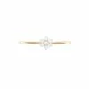 By Charlotte 14k Crystal Lotus Flower Ring