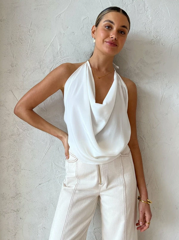 Dominique Healy Daya Halter In Ivory - Image 6