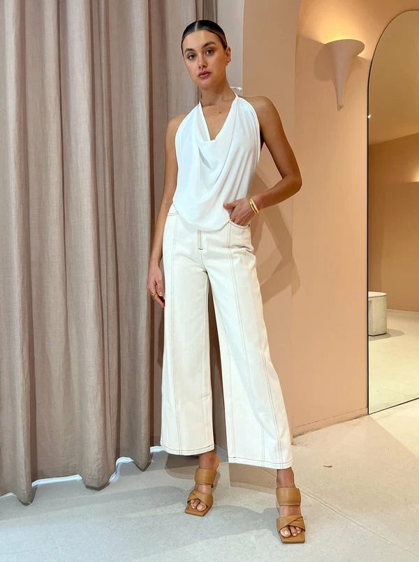 Dominique Healy Daya Halter In Ivory - Image 4