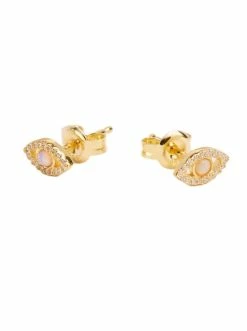 By Charlotte Eye Of Intuition Earrings In Gold Vermeil