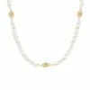 By Charlotte Eye Of Purity Pearl Choker In Gold Vermeil