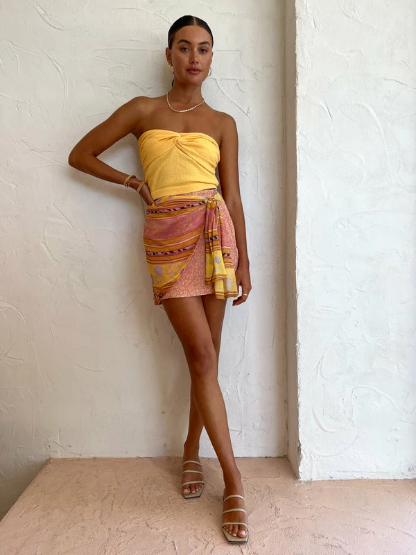 Hansen & Gretel Eva Top In Mango - Image 2