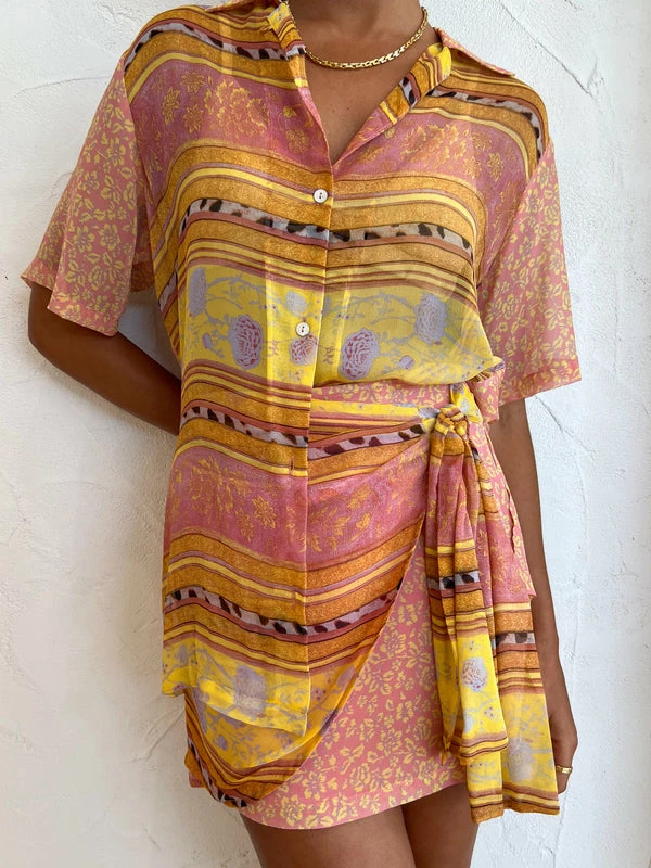 Hansen & Gretel Tropez Shirt In Tango/Carnivale Print - Image 3