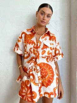 Kate Ford Elise Oversized Tee In Multi