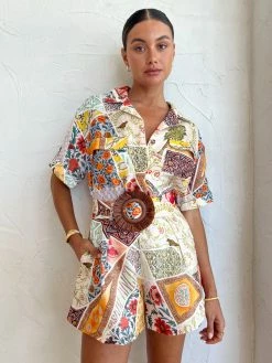 Kate Ford Zellejie Pocket Tee In Multi