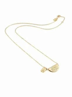 By Charlotte Lotus And Little Buddha Necklace In Gold