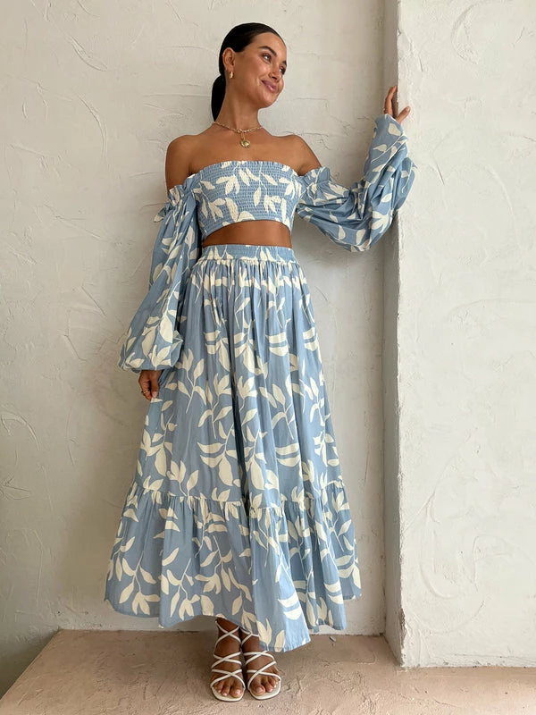 Palm Noosa Go Fish Crop In Eves Leaves Blue - Image 6