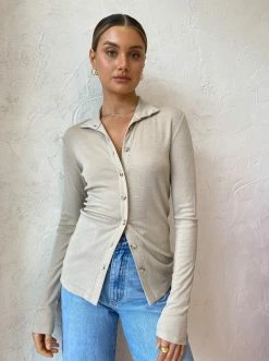 Viktoria & Woods Kalliope Cardi In Bone