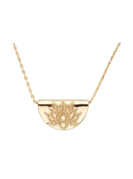 By Charlotte Gold Lotus Short Necklace In Gold - Image 2