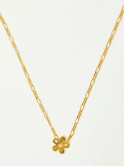 Brie Leon Signature Flower Pendant Necklace In Gold
