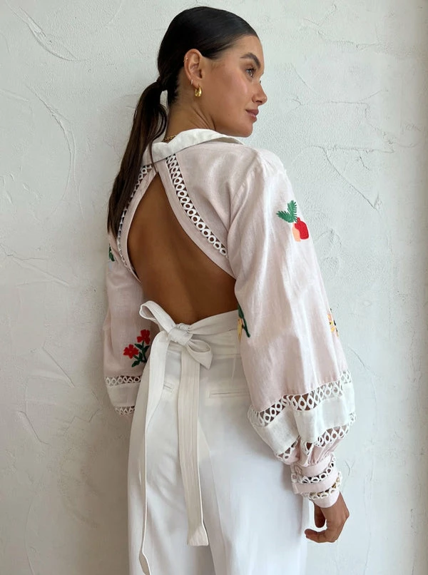 Significant Other Blaire Top In Embroidery Mix - Image 3