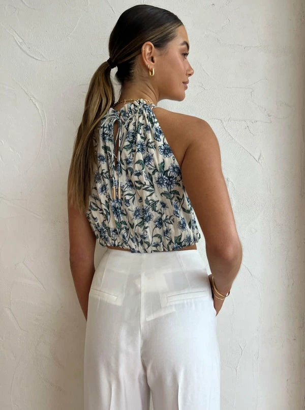 Significant Other Isobel Top In Cornflower Daisy - Image 6