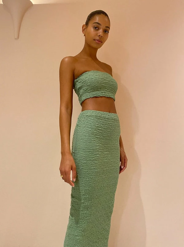 St Cloud Casa Tube Top In Garden Green - Image 6