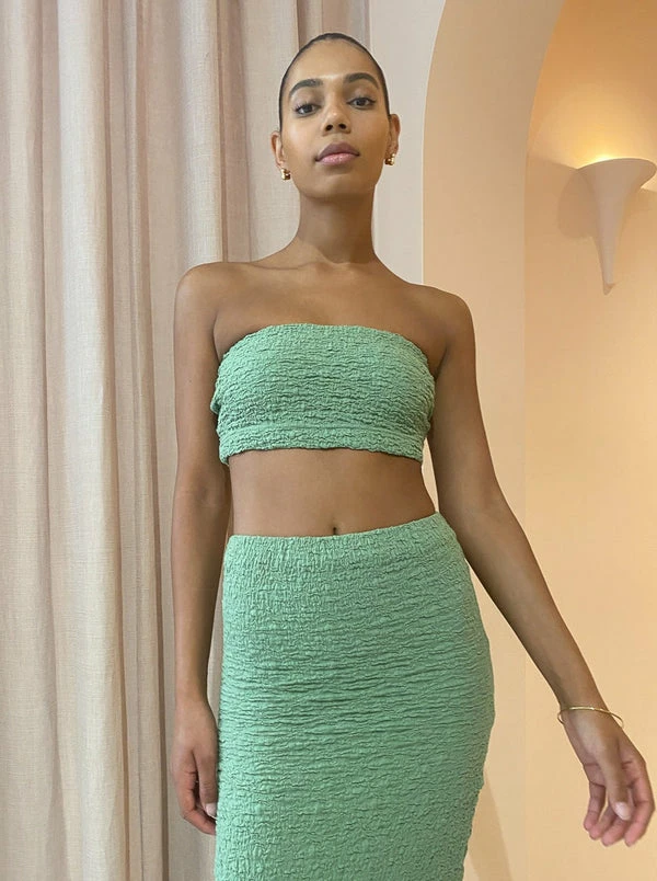 St Cloud Casa Tube Top In Garden Green - Image 4