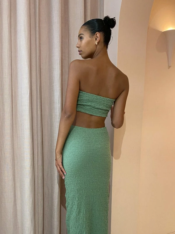 St Cloud Casa Tube Top In Garden Green - Image 5