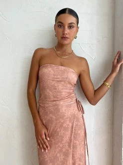 Third Form Floral Tube Top In Floral