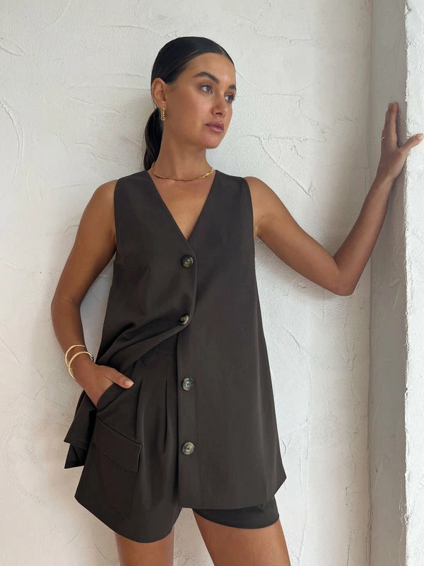 Tojha Mabel Top In Cocoa - Image 4