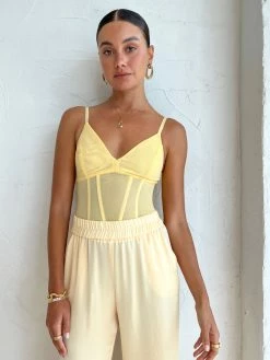 Viktoria & Woods Omega Bustier In Flax