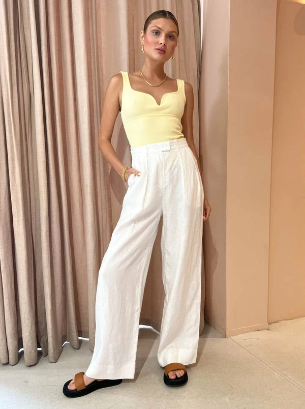 Viktoria & Woods Dorian Top In Lemon Marle - Image 6