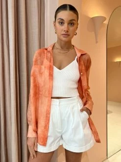 Viktoria & Woods Parish Shirt In Peach