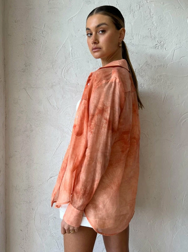 Viktoria & Woods Parish Shirt In Peach - Image 5